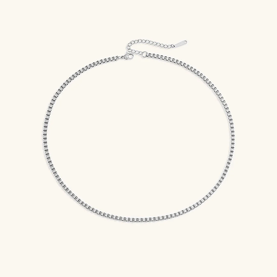 Danica Box Chain Gold Necklace - Image 10